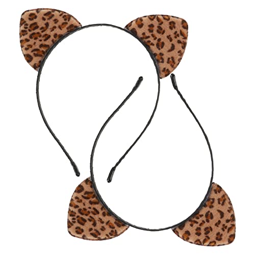 OATIPHO 2stücke Leopard Katzenohren Haarreifen Cosplay Zubehör Für Partys Karneval Und Kostümveranstaltungen Bequem Und Für Mädchen Und Damen von OATIPHO