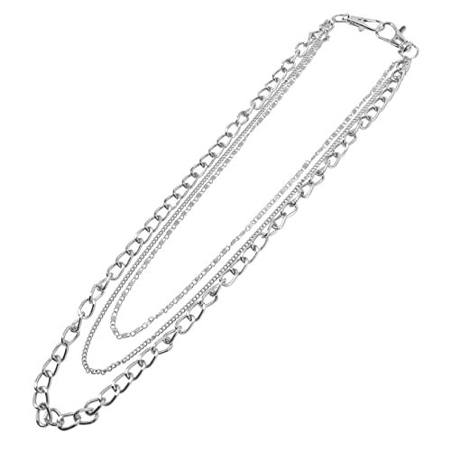 OATIPHO 2stücke Metall Hosenkette Für Jeans Tragbare Langlebige Und Dekorative Gürtelketten Im Punk-stil Für Männer Und Frauen Silberfarbene Accessoires Für Kleidung Und Taschen von OATIPHO