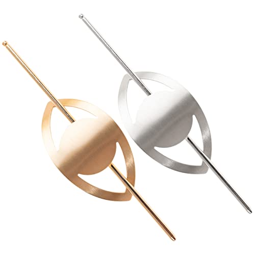 OATIPHO 2stücke Metall-haarstäbchen Haarnadeln Haarspangen Für Frauen Und Mädchen Zum Stecken in Dutt Für Langes Haar Aus Strapazierfähiger Legierung Sicher Und Langlebig von OATIPHO