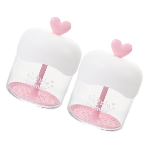 OATIPHO 2stücke Gesichtsschaum-maker Manueller Waschblasen-maker Für Gesichtsreiniger Mit Quetschstruktur Und Transparentem Design Für Unterwegs Hause von OATIPHO