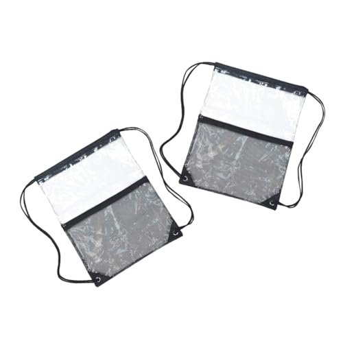 OATIPHO 2stücke Transparenter Netzrucksack Für Strand Schwimmen Reisen Fitness Camping Mit Kordelzug Netztasche Sporttasche Für Damen Herren von OATIPHO