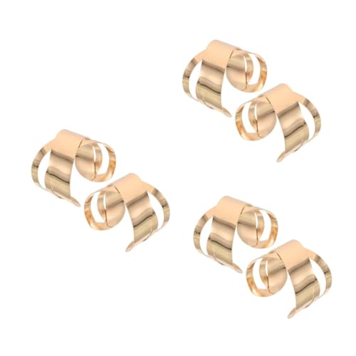 OATIPHO 3 Paare Punk Armreif Armband Unregelmäßiges Hollow Out Offenes Design Einstellbar Damen Schmuck Accessoires Geometrischer Stil von OATIPHO