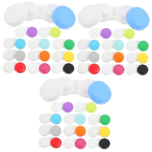 OATIPHO 3 Sätze Kontaktlinsenbehälter Reiselinsenbehälter Kontaktlinsen Organizer Organizer Etui Für Tageslinsen Transparentes Etui Bezaubernder Linsen Organizer 12 Stück * 3 von OATIPHO