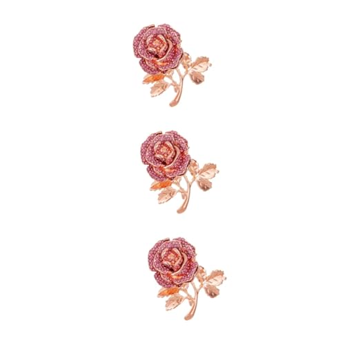 OATIPHO 3 Stck. Rosenbrosche Mütter Brosche Anstecknadel Blühende Brosche Blumen-emaille-brosche Rosenblütenstift Mutter Brosche Schmuckgeschenk Zum Muttertag Rosa von OATIPHO