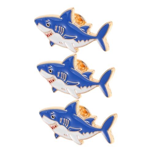 OATIPHO 3 Stück Cartoon Broschen aus Zinklegierung Niedliche Anstecknadeln für Kleidung Rucksack Jacke Vielseitige Meereslebewesen Accessoires Einfach zu Befestigen Modische Tierbroschen von OATIPHO