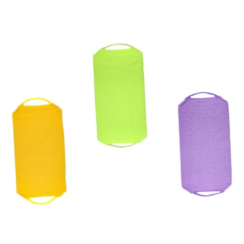 OATIPHO 3 Stück Dusch Rückenschrubber Peeling Handtuch aus Hautfreundlichem Material Beidseitig Nutzbar für Gründliche Körperreinigung Zuhause Dormitory von OATIPHO