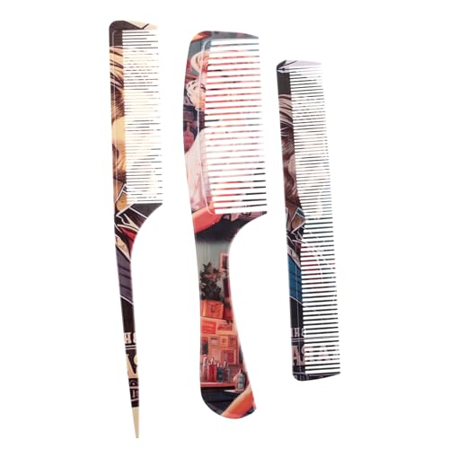 OATIPHO 3 Stück Professionelles Haarkamm für Männer und Frauen Retro Graffiti Stil für Nasses Haar Stielkamm und Haarschnittkamm Vielseitiges Haarstyling Zubehör OATIPHO 3 Stück Professionelles Haarkamm für Männer und Frauen Retro Graffiti Stil für Nasses Haar Stielkamm und Haarschnittkamm Vielseitiges Haarstyling Zubehör von OATIPHO