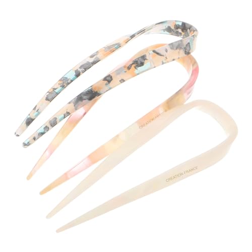 OATIPHO 3stücke U-förmige Haarnadeln Aus Acetat Vintage-haarnadeln Für French-twist-styling Haarspangen Für Damen Und Mädchen von OATIPHO