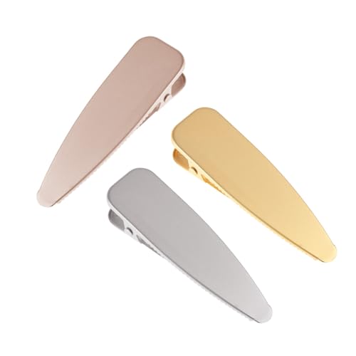 OATIPHO 3 Stück Metall Haarklammern Gold Silber und Roségold Glänzende Haarspangen für Damen Stilvolle Haaraccessoires für von OATIPHO
