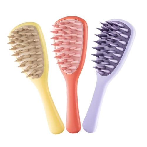 OATIPHO 3 Stück Shampoo-Kamm Entwirrer Kamm für lockig Luft groß Kissen Haarkamm Kopfhaut Bürsten Haarbürste für feines Haar Perückenbürste Haarmassagegerät Haarwäscher Haarglätterkamm pp von OATIPHO