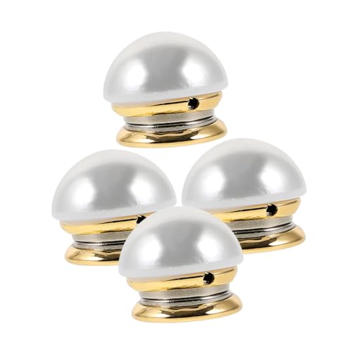 OATIPHO 3 Stück Teiliges Magnetische Broschenknöpfe mit Falschen Perlen Nähte Sicherer Verschluss Leichter Kompakter Modeclip für Hemden Kleider und Schnelle Kleiderkorrektur von OATIPHO