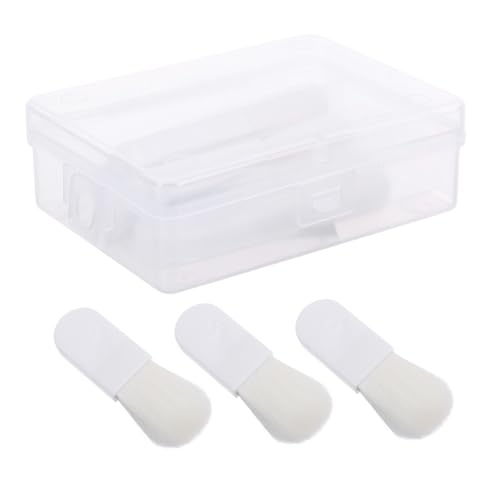 OATIPHO 3 Stück Teiliges Mini Blush Pinsel Weiche Synthetische Borsten Tragbarer Pinsel für Losen Puder Kompakt und Reisegeeignet Leicht zu Reinigen für Damen und Zufällige Farbe von OATIPHO
