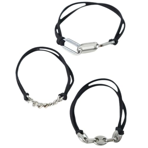 OATIPHO 3 Stück Teiliges Set Haargummis für Elastische Pferdeschwanzhalter und Handgelenk Armbänder Stilvolle Haaraccessoires Silber für Mädchen und von OATIPHO