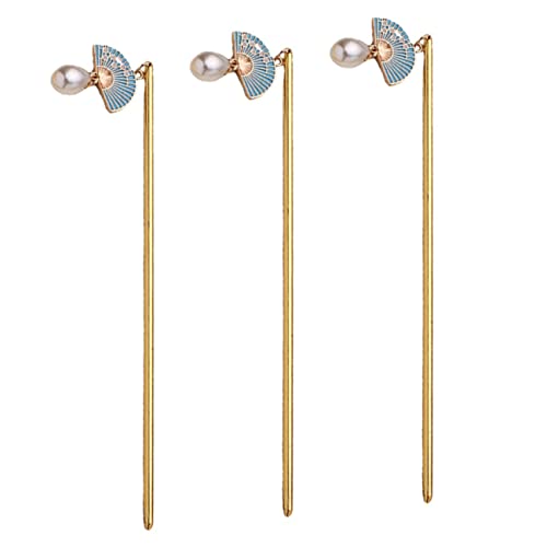 OATIPHO 3stücke Vintage Chinesische Haarstäbchen Teiliges Bunten Haarnadeln Für Damen Für Hochsteckfrisuren Und Accessoires Ergänzung Für von OATIPHO