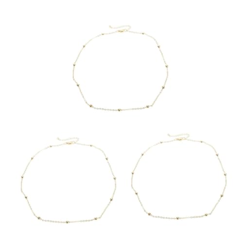 OATIPHO 3 Stück Y Förmige Halskette Damen mit Funkelndem Zirkonia Besetzt Goldene Schmuckkette Minimalistisches Design Vielseitig für Party Formelle Anlässe und Alltag Geeignet von OATIPHO