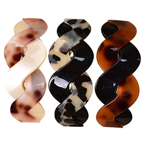 OATIPHO 3stücke Große Acryl-haarspangen Für Damen Rutschfeste Haarklammern Mit Starkem Griff in Rotbraun Und Tortoiseshell Haarstyling-accessoires Für Hochsteckfrisuren von OATIPHO