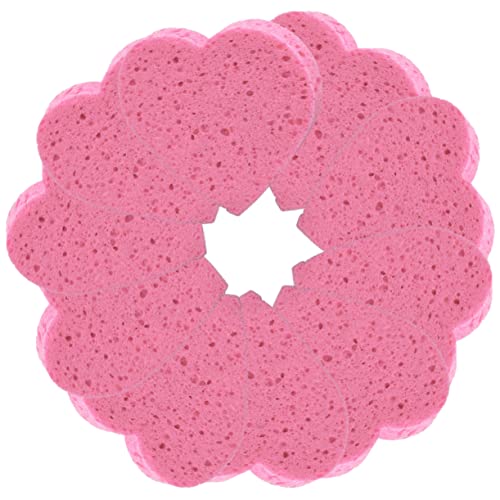 OATIPHO 30 Stück Gesicht Reinigungsschwämme Herzform Makeup Entferner und Peeling Schwämme für Gesichtsreinigung für Tägliche Anwendung und Reisen von OATIPHO