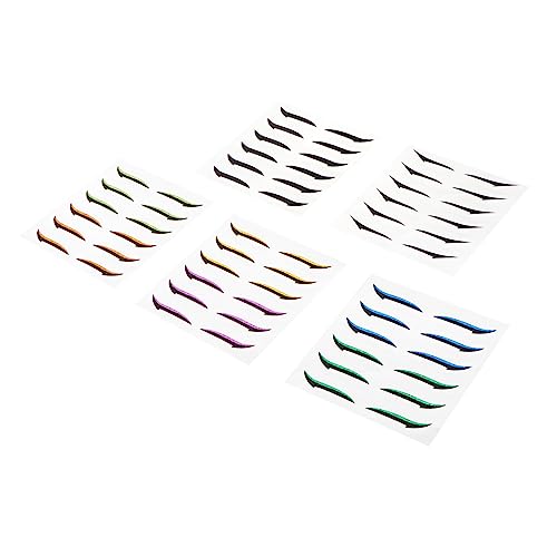 OATIPHO 36Paare Glitzernde Eyeliner Aufkleber Wiederverwendbare Doppelte Augenlidbänder für Perfektes Make Up für Augenformen und Ethnien von OATIPHO