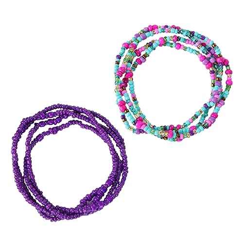 OATIPHO 3satz Perlen-taillenkette Handgefertigt Bauch-kette Dekorativ Bikini-schmuck Für Damen Leicht Langlebig -perlen von OATIPHO