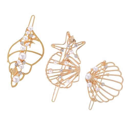 OATIPHO 3St Haarnadeln Gürtel für Frauen rosa Schleifen für die Haare Bogen große Haarspangen für Frauen Reize haarschmuck slico wedding geschengutsein Mädchen Haarspange Muschelhaarnadel von OATIPHO