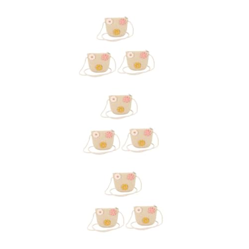 OATIPHO 3 Stück Mädchen Umhängetasche Aus Stroh Handgefertigte Geldbörse Für Jungen Und Mädchen Lustig Und Praktisch von OATIPHO