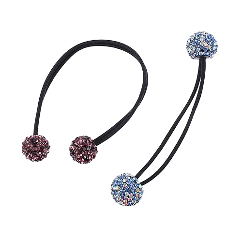 OATIPHO 3stücke Strass Haarband Glitzer Kopfschmuck Seil Mode Pferdeschwanzhalter Haarring Damen Hochzeit Party Armband Schmuck von OATIPHO