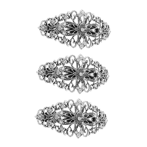 OATIPHO 3stücke Teiliges Rhinestones Haarklammern Blumen-haarspangen Vintage Haarschmuck Für Stilvolle Frisuren Dekorative Haaraccessoires Für Damen von OATIPHO