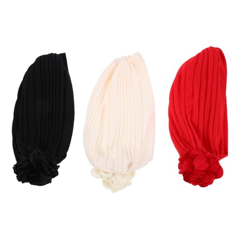 OATIPHO 3stücke Ethno-bandana-mütze Damen Blumen-kopftuch-turban Schlafmütze Haar-kopftücher Kopftuch-wickelmütze Damen-mütze Stretch Kopfbedeckung von OATIPHO
