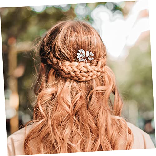 OATIPHO 3stücke Haarstab Hochzeitsblumen Design Haarnadel Hochzeitshaarstab Haargabel Hochzeitshaargabel Braut Haarschmuck Frauen von OATIPHO