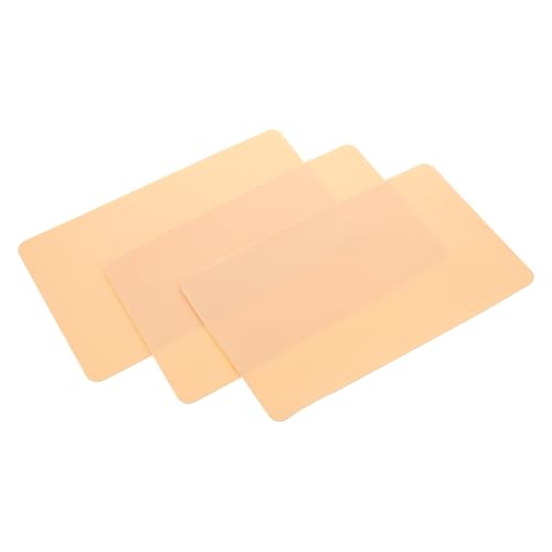 OATIPHO 3stücke Übungshaut Aus Silikon Für Microblading-training Simulation Menschlicher Haut Mit Make-up Für Eyeliner Und Lippen-techniken Trainingshaut Für Künstler von OATIPHO