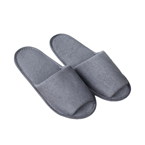 OATIPHO 4 Paare Einweg Herren Faltbare Slipper Leichte Atmungsaktive Gästepantoffeln für Hotel Reisen Spa und Zuhause Rutschfeste Einmal hausschuhe mit Offenem Zehenbereich von OATIPHO