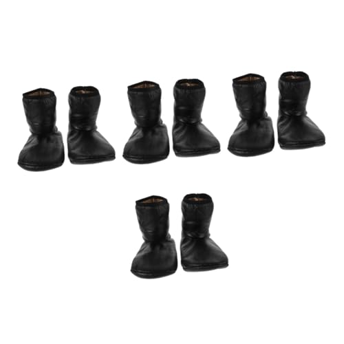 OATIPHO 4 Paare PU Winter Arbeitssocken mit Fleecefutter und Winddicht Hochgeschnittene Gefütterte Thermosocken für Damen und Herren für Outdoor Camping Angeln und Kalte Wintertage von OATIPHO