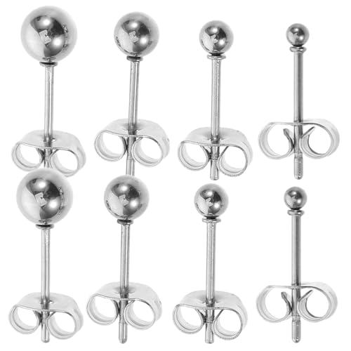 OATIPHO 4 Paare Runde Kugel Ohrstecker für Damen und Herren Piercing Schmuck für Cartilage Minimalistisches Langlebiges Design OATIPHO 4 Paare Runde Kugel Ohrstecker für Damen und Herren Piercing Schmuck für Cartilage Minimalistisches Langlebiges Design von OATIPHO