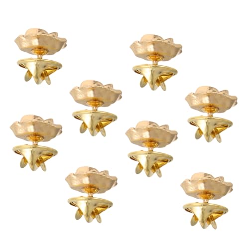 OATIPHO 4 Paare Vintage Rosenbroschen aus Legierung Anstecknadeln für Jacken Hüte Kleider Rucksäcke Vielseitiger Schmuck im Retro Stil Langlebig und Glänzend von OATIPHO