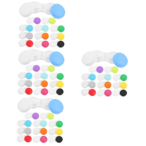 OATIPHO 4 Sätze Kontaktlinsenbehälter Bezaubernder Linsen Organizer Tasche Kleiner Linsenhalter Organizer Etui Für Tageslinsen Kontakte Durchsichtiges Etui 12 Stück * 4 von OATIPHO