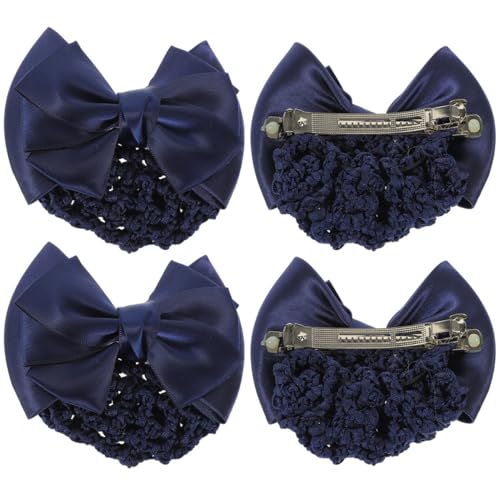 OATIPHO 4 Stck Haarnetz mit Schleife für Duttfrisuren Haarschmuck Clips für Damen für Verschiedene Anlässe Dekorativ und Geeignet für Frauen und Mädchen OATIPHO 4 Stck Haarnetz mit Schleife für Duttfrisuren Haarschmuck Clips für Damen für Verschiedene Anlässe Dekorativ und Geeignet für Frauen und Mädchen von OATIPHO