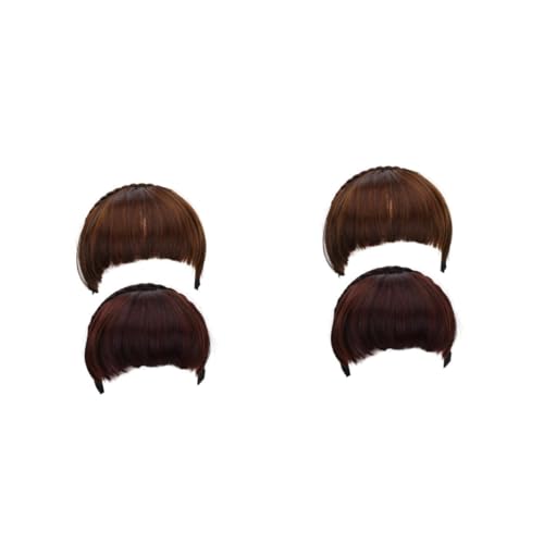 OATIPHO 4 Stck. French Clip Echthaar Haarteil für Frauen Natürlicher Look Unsichtbar Realistische Integration Vielseitig Tragbar Leichte Haarverlängerung für Alltag und Events von OATIPHO