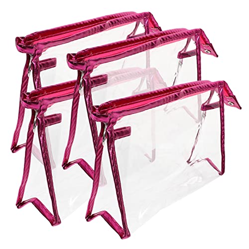 OATIPHO 4 Stck. Klarer Kosmetik Organizer Teiliges Tragbares Make Up Täschchen für Reisen Transparente Kulturtasche für Kosmetik Toilettenartikel und Persönliche Gegenstände von OATIPHO
