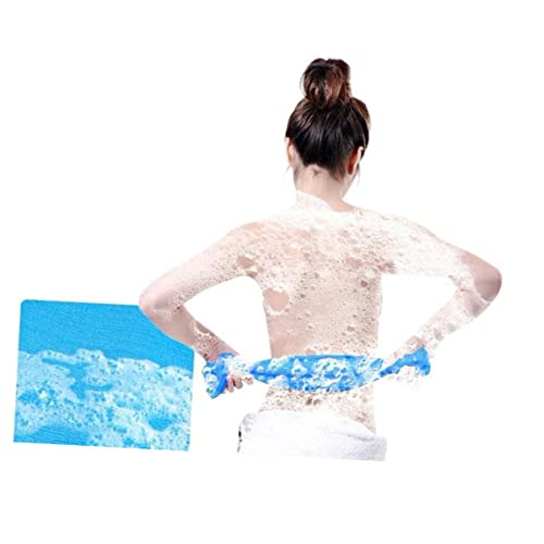 OATIPHO 4 Stück Exfolierendes Badetuch Teiliges Nylon Waschhandtuch für Rückenreinigung in Verschiedenen Farben Gelb Grün Blau Effektive Peelingwirkung für Glatte Haut von OATIPHO