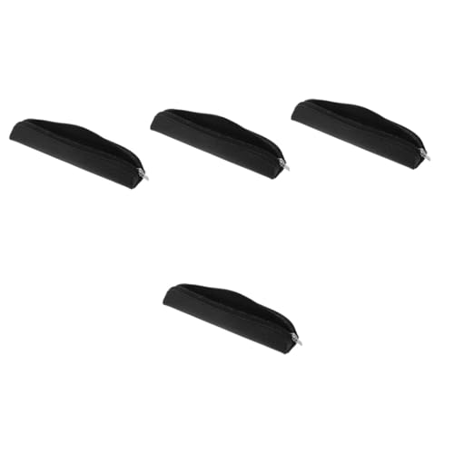 OATIPHO 4 Stück Federmäppchen Stiftetui Hülle Stiftholster Stift Organizer Etui Stiftschutz Stifttaschenschutz Pu Schwarz von OATIPHO