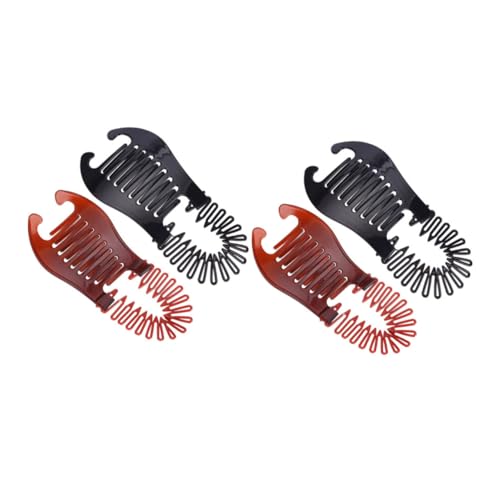 OATIPHO 4 Stück Bananenspangen für Damen Große und Kleine Haarclips für Dickes und Dekorative Haarklammer für Lockige Frisuren Vielseitige Haaraccessoires von OATIPHO