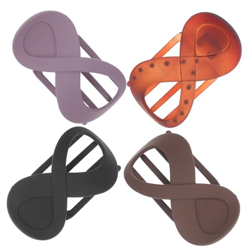 OATIPHO 4stücke Flache Haarspangen Für Damen Französische Spange Haarschmuck Spangen Für Dickes Haar Pferdeschwanzhalter Haarschmuck Für Damen Zur Hochzeit Haardekorationen von OATIPHO