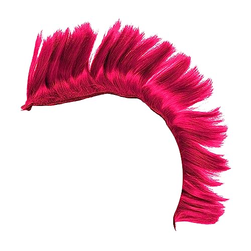 OATIPHO 4 Stück Helm Perücke Cosplay-perücken Mohawk-helmdekoration Irokesenperücken Für Männer Mohawk Perücke Kostüm Zubehör Für Dirtbikes Damen Hochtemperaturdraht Rosa Kostüme Bilden von OATIPHO