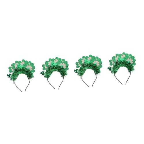 OATIPHO 4 Stück Kopfbedeckung für Damen st patricks day haarschmuck trachten zubehör deko stirnband St. Patricks Day Kopfbedeckung für Frauen st patricks day kopfschmuck Doppelschicht von OATIPHO