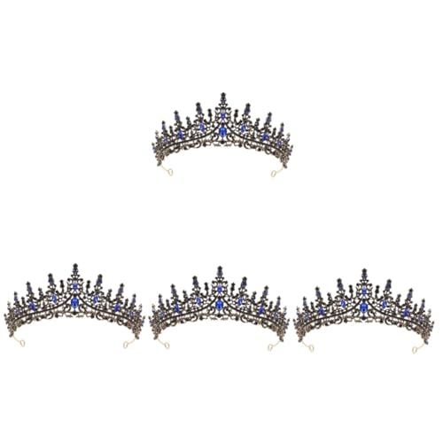 OATIPHO 4 Stück Krone Kostüme für Mädchen Hochzeit Braut Tiara Brauthaar Kleider haarschmuck Strass Diademe Hochzeits-Tiara Jahrgang Kopfbedeckung Zubehör Kleidung Bankett Zink von OATIPHO