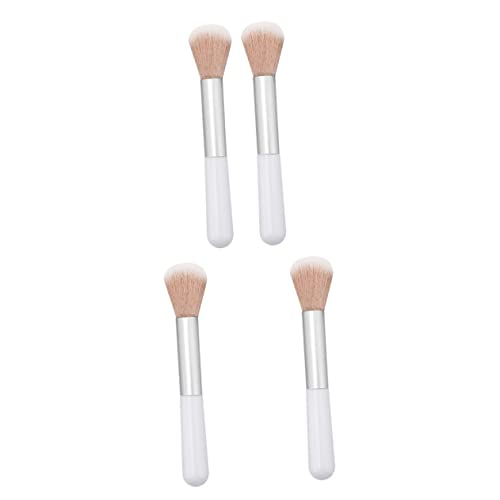 OATIPHO 4 Stück Make up Pinselset Für Frauen Flauschige Puder Und Rougepinsel Tragbar Für Foundation Und Blush Synthetische Borsten Zum Verblenden Und Polieren von OATIPHO