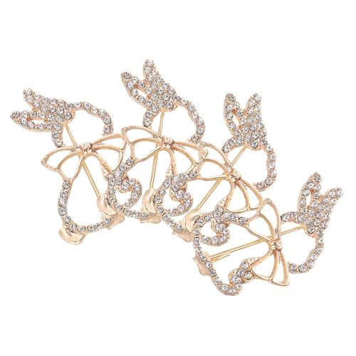 OATIPHO 4 Stück Metall Kaninchen Brosche für Frauen Niedliche Tier Anstecknadel mit Funkelnden Strasssteinen Perfektes Zubehör für Kleidung und Rucksack Stilvolles für von OATIPHO