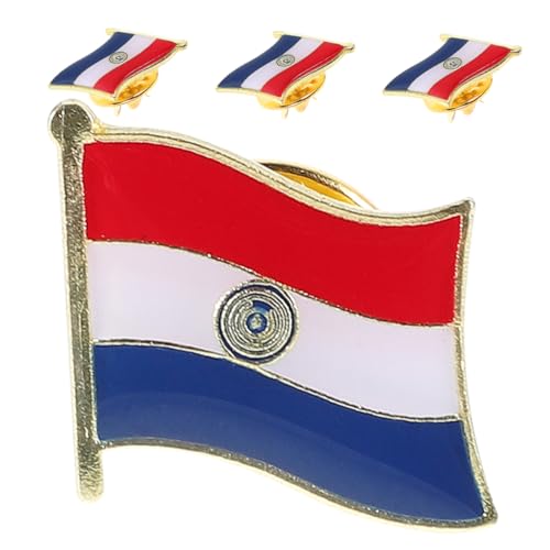 OATIPHO 4 Stück Paraguay Nationalflagge Anstecknadeln Eisen Patriotische Souvenir Broschen mit Sicherem Verschluss für Kleidung Hüte Rucksäcke bei Feiern und Alltag OATIPHO 4 Stück Paraguay Nationalflagge Anstecknadeln Eisen Patriotische Souvenir Broschen mit Sicherem Verschluss für Kleidung Hüte Rucksäcke bei Feiern und Alltag von OATIPHO
