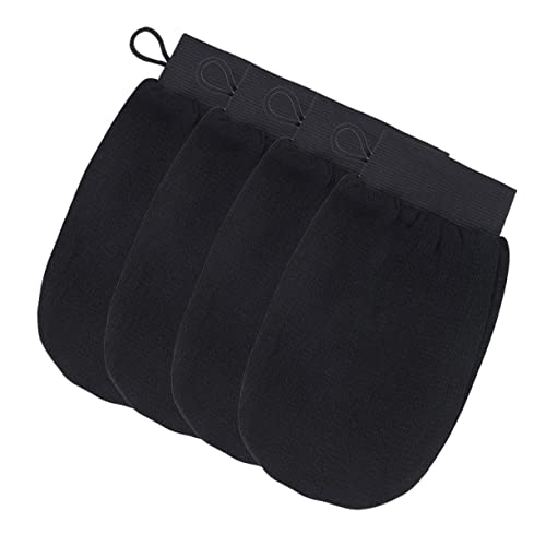 OATIPHO 4 Stück Peelinghandschuhe Exfolierende Duschhandschuhe für Sanftes Hautpeeling Tragbar und Leicht für Männer Glättung Haut von OATIPHO