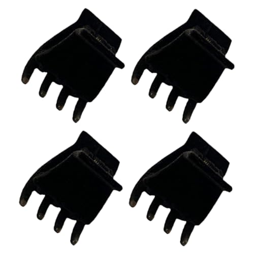 OATIPHO 4 Stück Kleine Haarklammern Velours Haar Clips Rutschfest Damen Kopfschmuck für Frisuren von OATIPHO